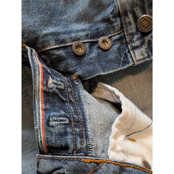 Bluer Denim Selvedge Jeans 28R | Made in USA Premium Low Rise Straight - Picture 9 of 12